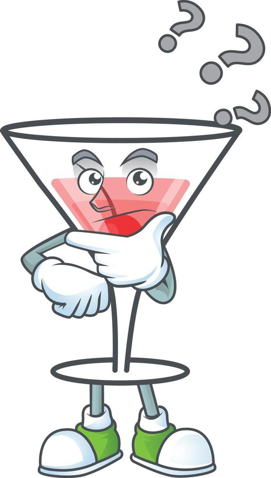 cocktail dolce cartone animato personaggio vettore