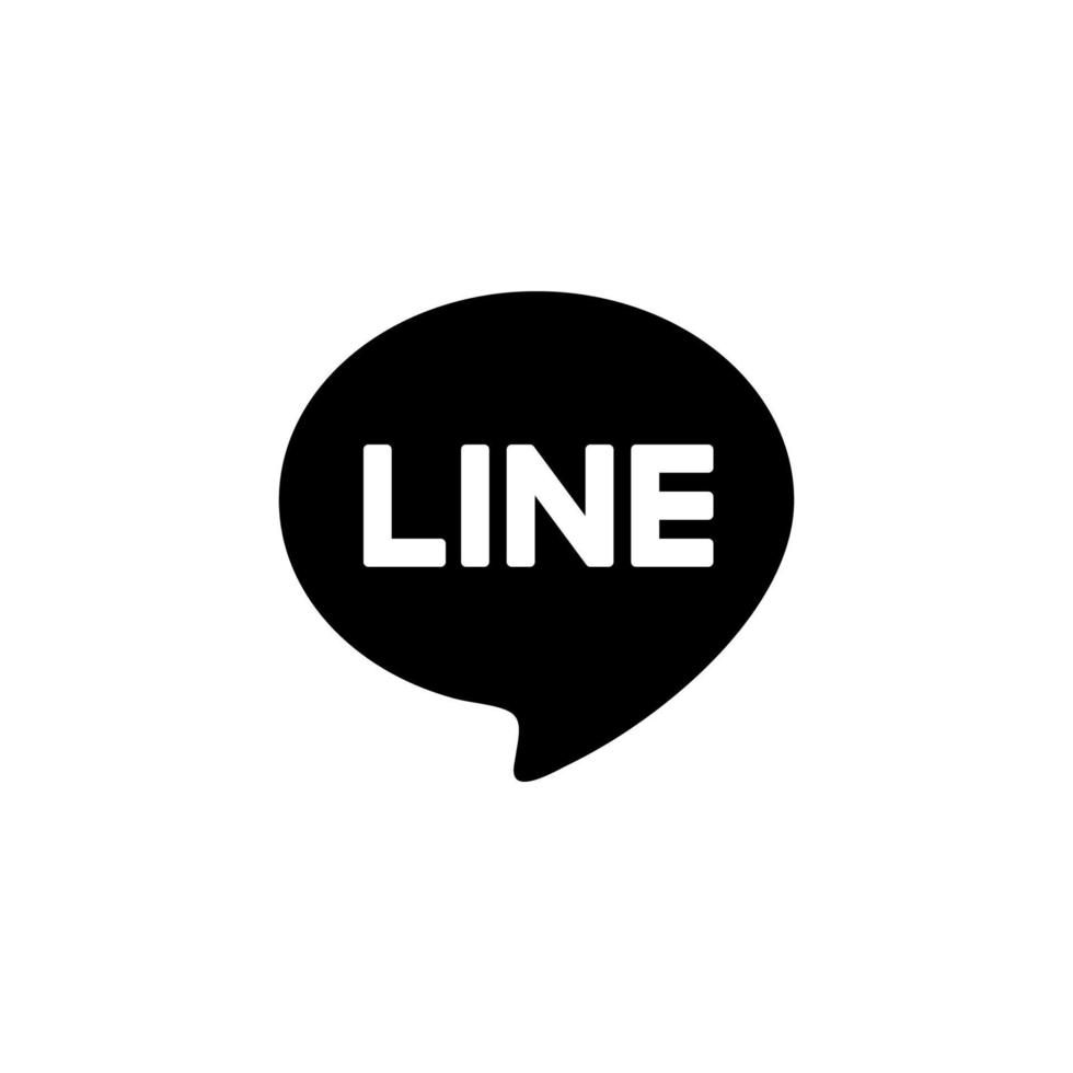 linea App logo, linea App simbolo, linea icona gratuito vettore