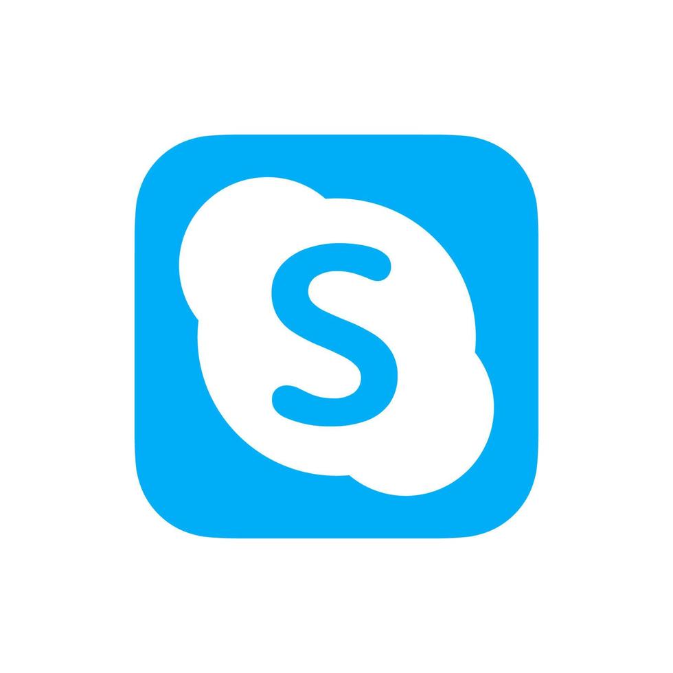 skype logo vettore, skype icona gratuito vettore