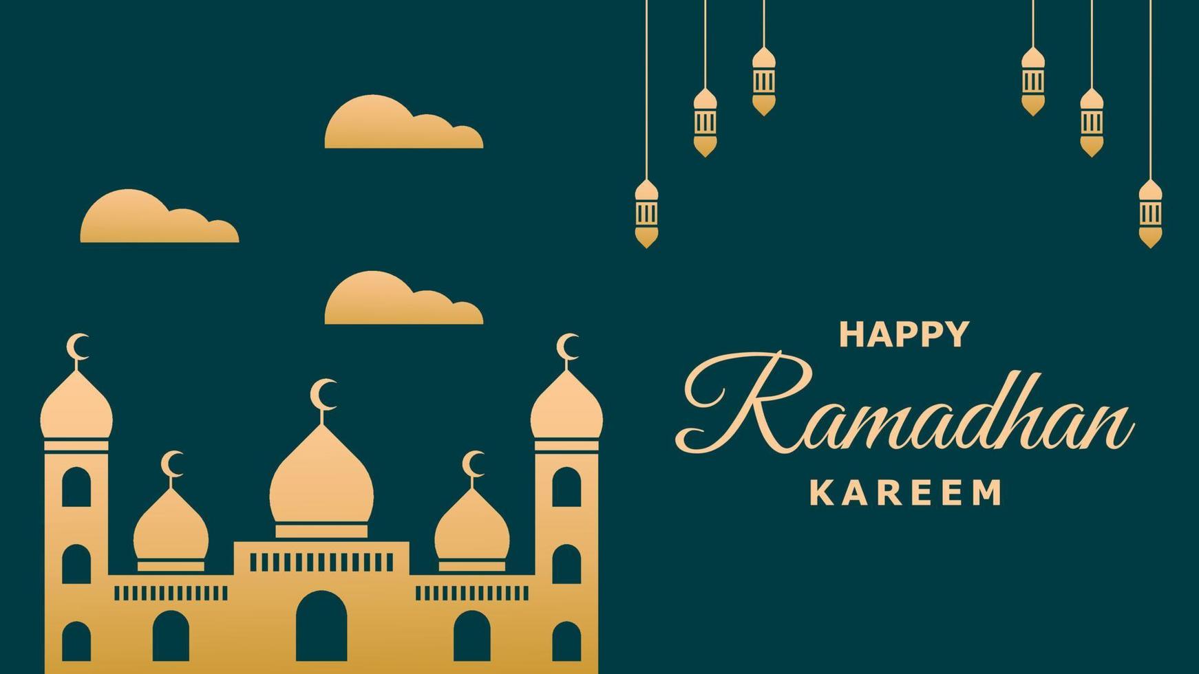 sfondo di ramadhan kareem vettore