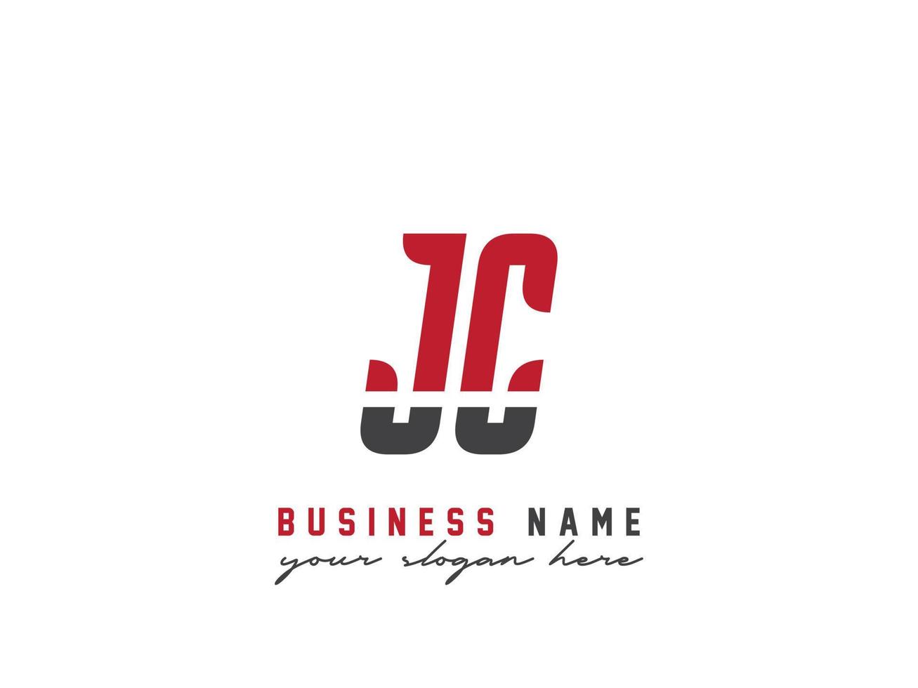 minimalista jc logo icona, alfabeto jc lettera logo design vettore