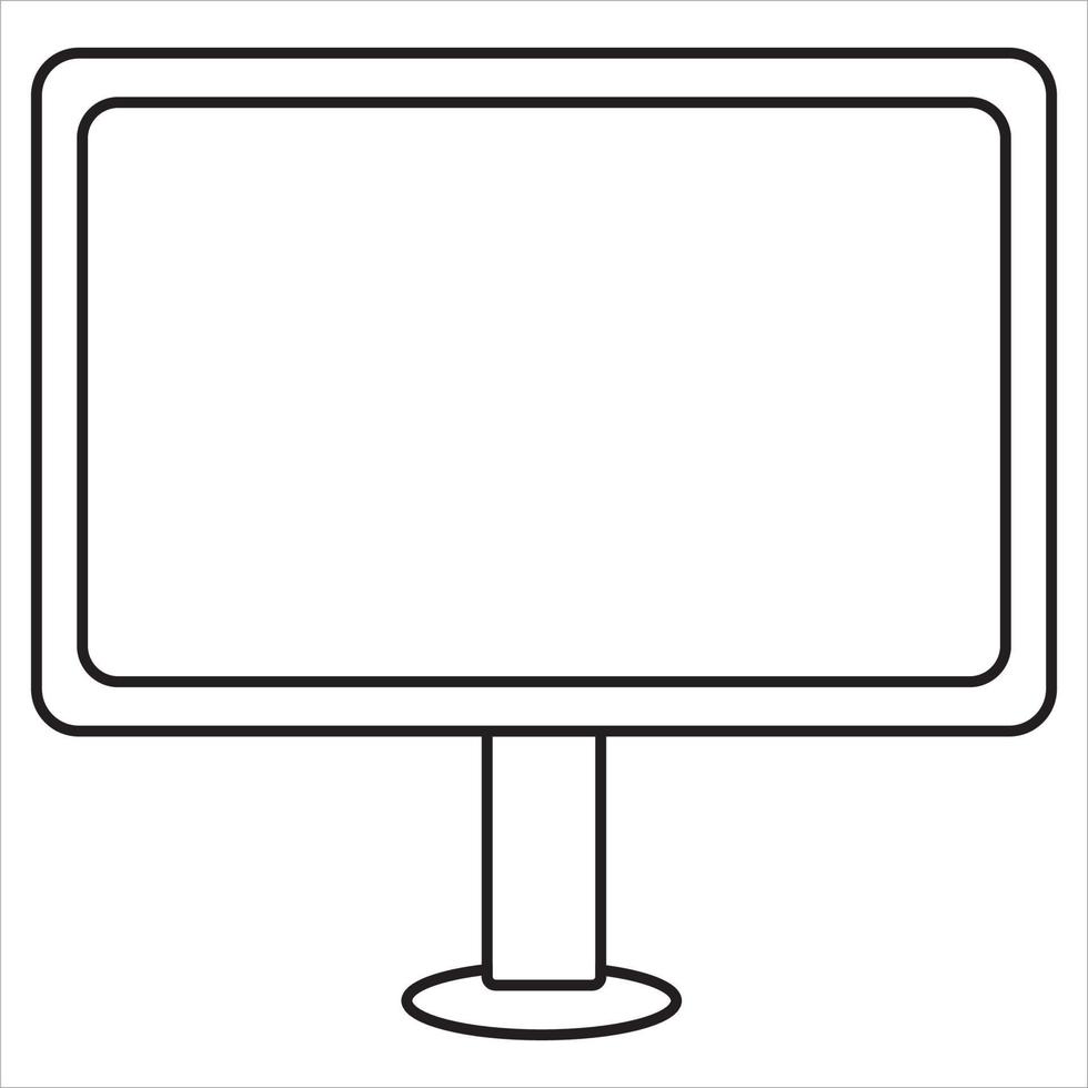 vettore, Immagine di computer, nero e bianca colore, con trasparente sfondo vettore