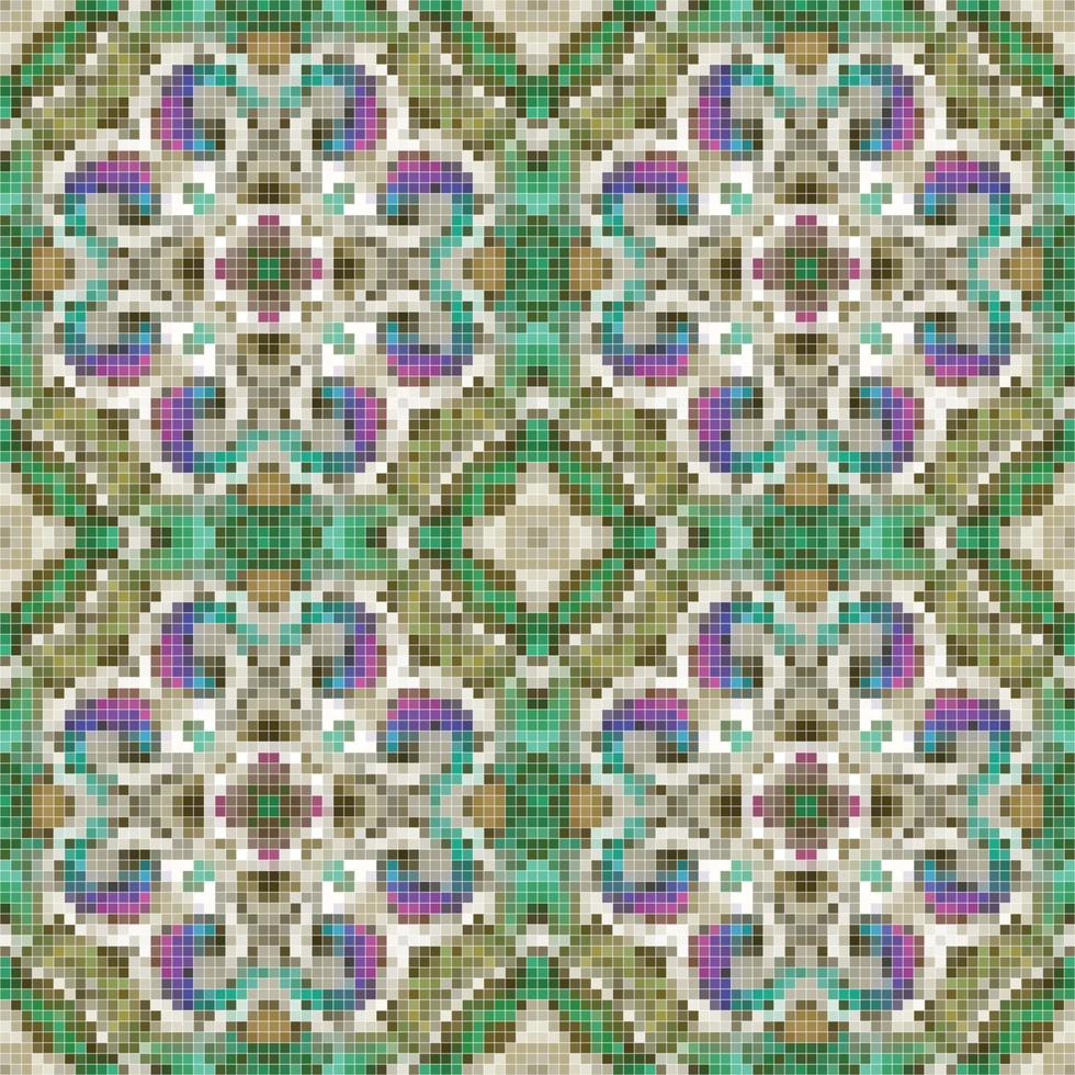 mediterraneo mosaico senza soluzione di continuità modello disegno, ripetere tessile design. tessuto Stampa vettore