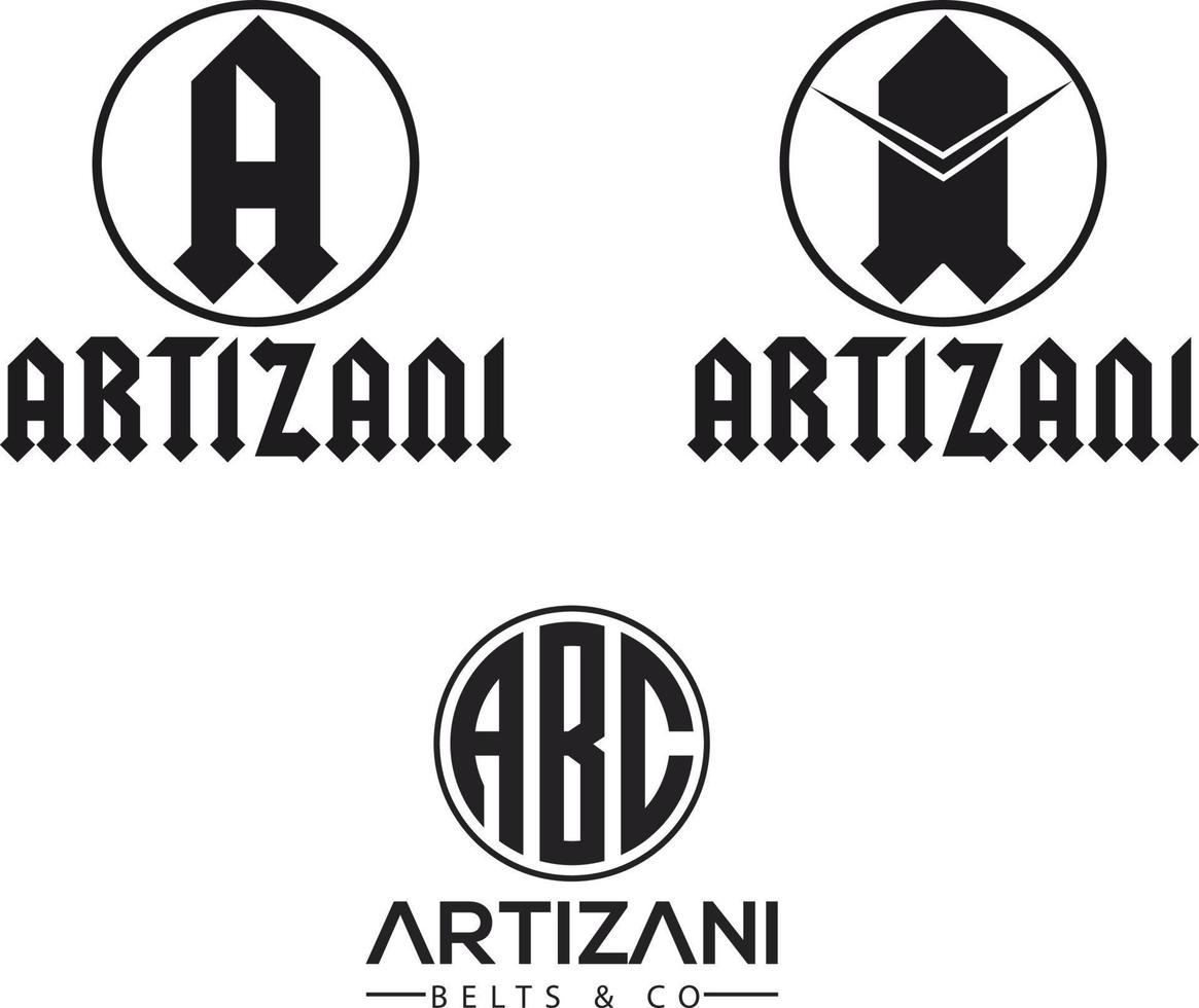 abc lettera logo e nuovo concetto idea vettore