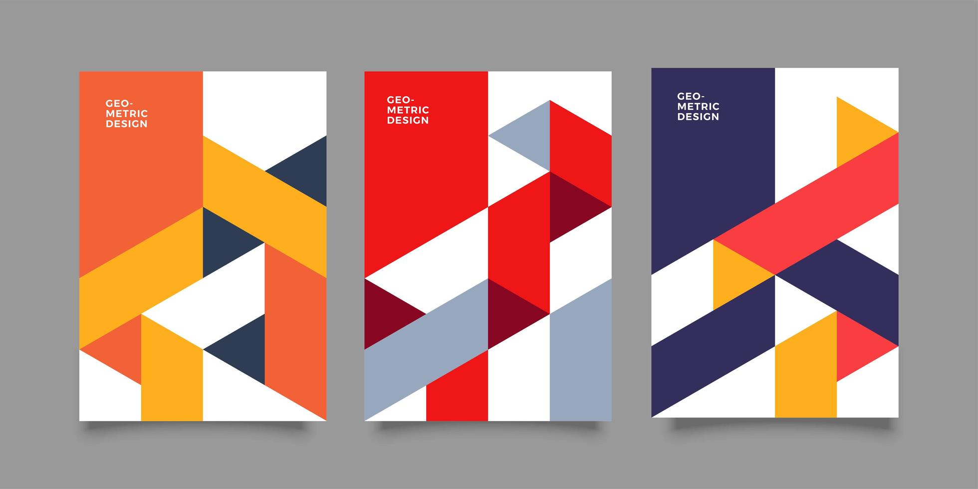 design aziendale della copertina geometrica vettore