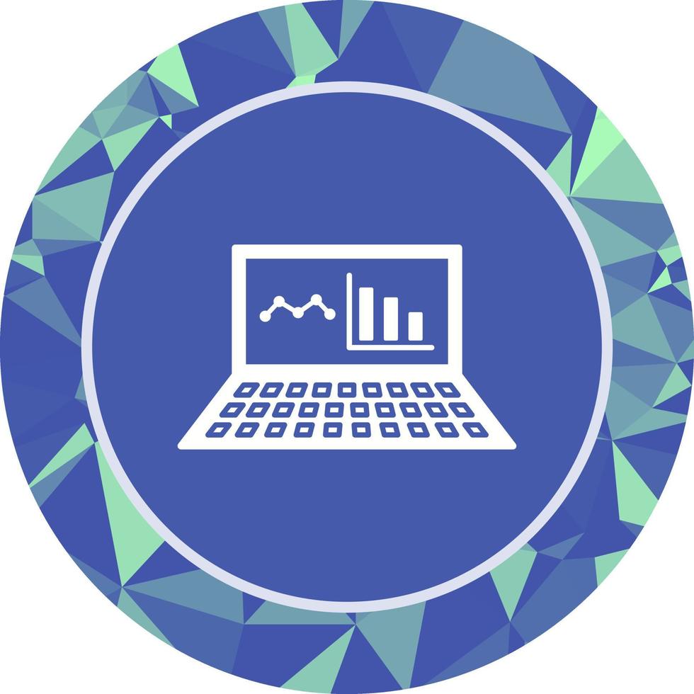 unico in linea statistiche vettore icona