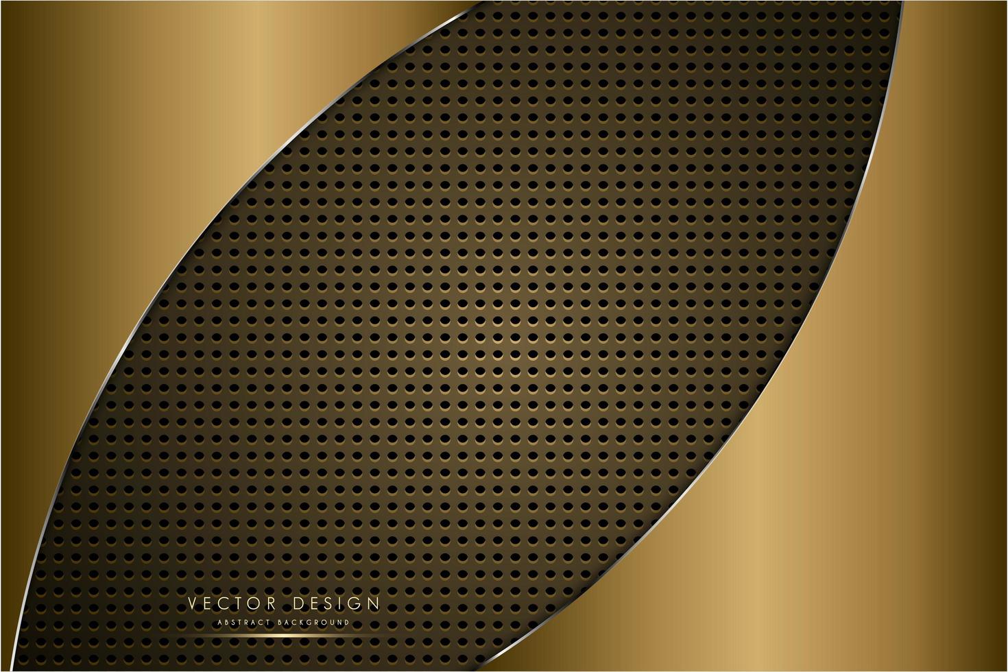 sfondo metallico di lusso d'oro vettore