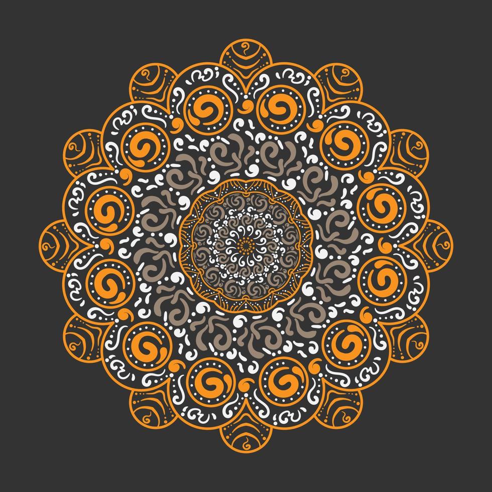 mandala ornamento geometrico sfondo vettore