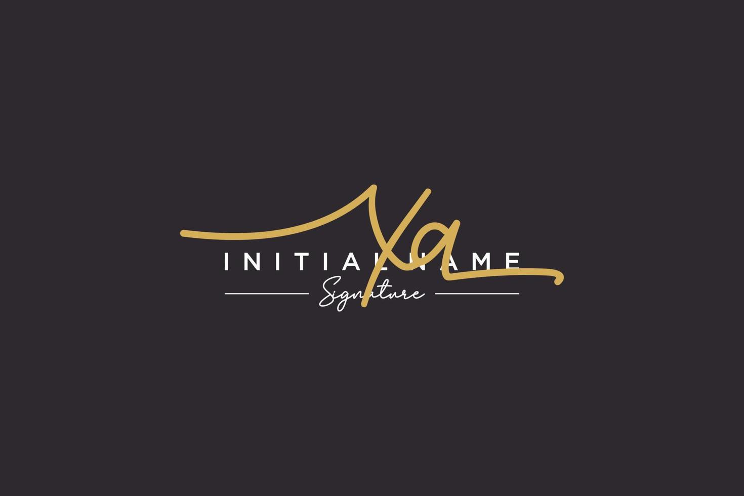 iniziale xa firma logo modello vettore. mano disegnato calligrafia lettering vettore illustrazione.