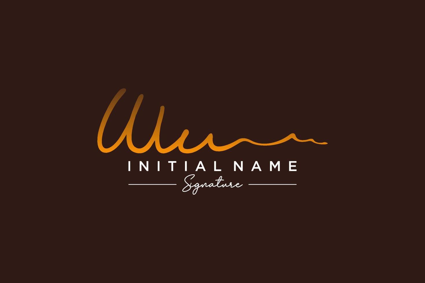 iniziale wu firma logo modello vettore. mano disegnato calligrafia lettering vettore illustrazione.