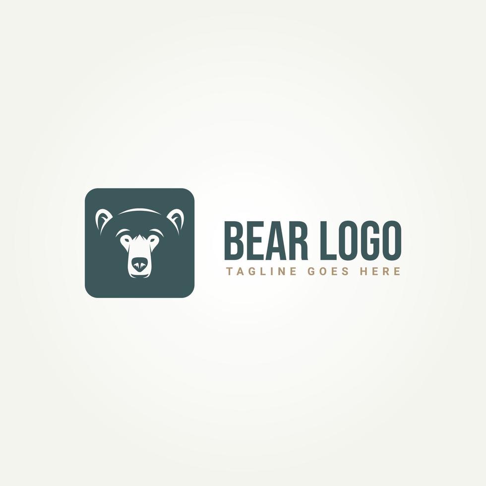 orso icona logo modello vettore illustrazione design. semplice moderno grizzly orso, miele orso, polare orso logo concetto