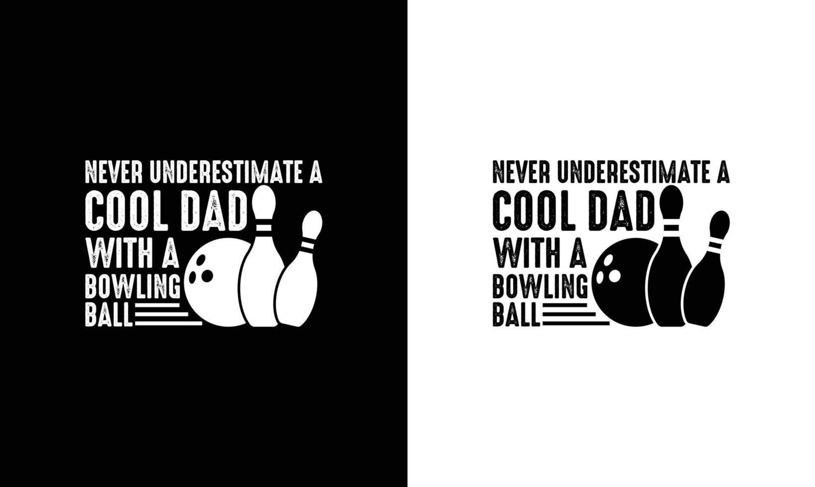 bowling citazione t camicia disegno, tipografia vettore