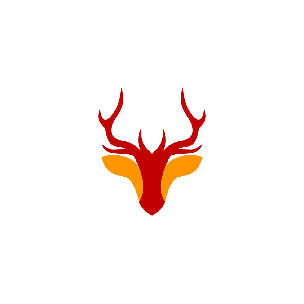 cervo testa vettore logo design