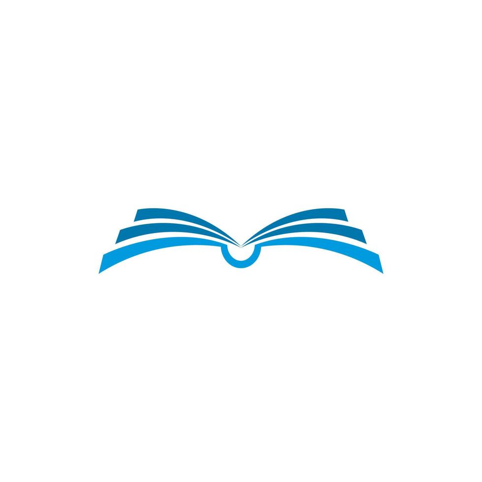 illustrazione vettoriale del modello del logo del libro