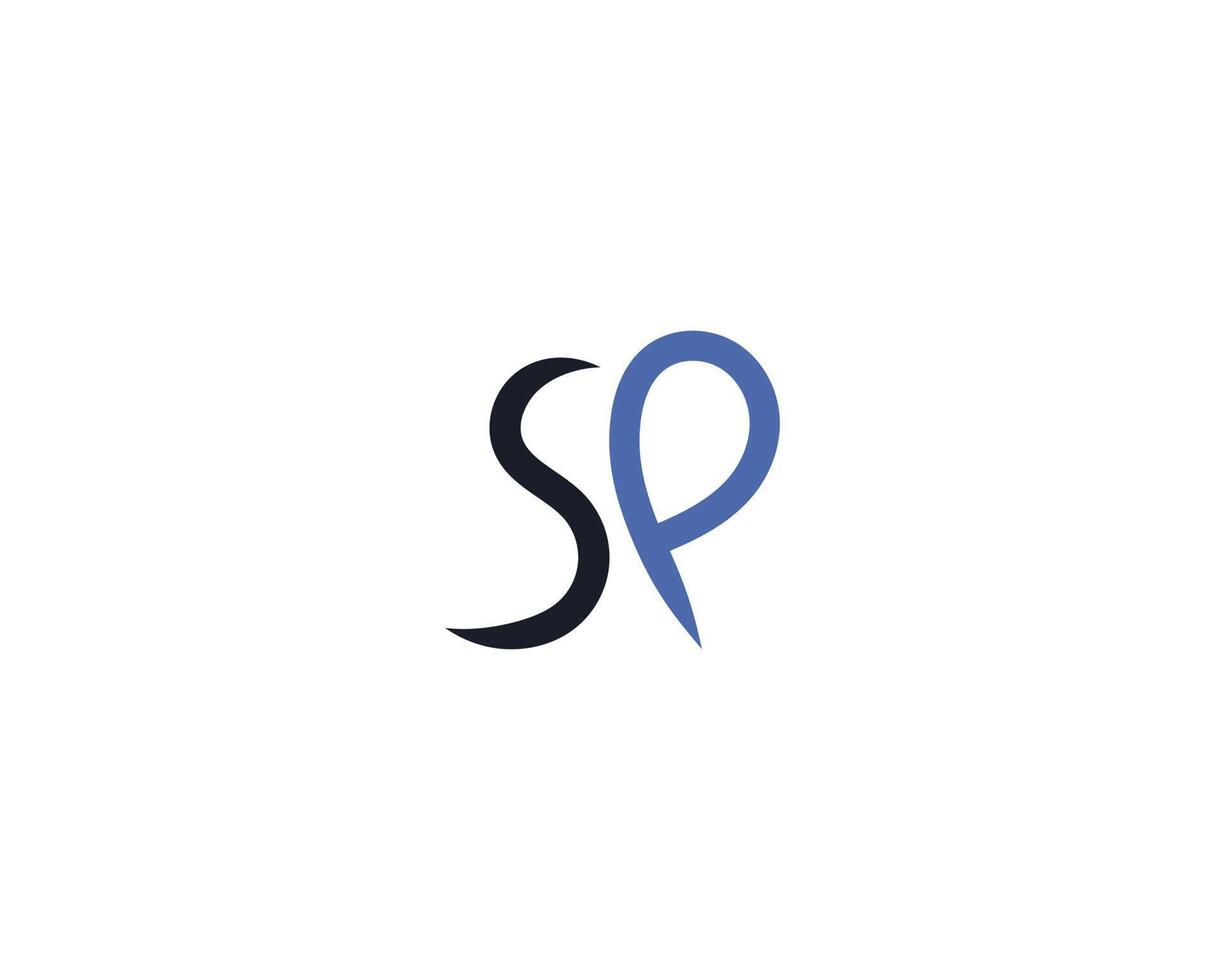 creativo lettera sp logo design modello vettore