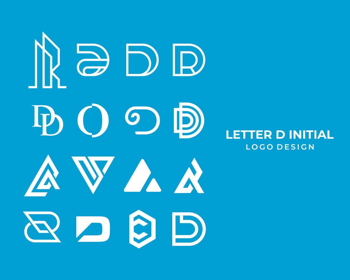 lettera d monogramma Tech industria logo design. vettore