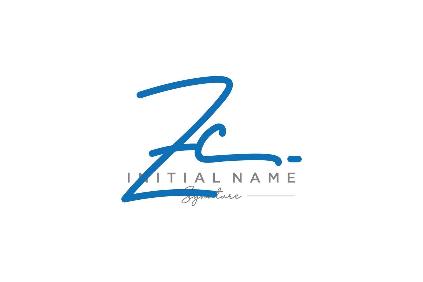 iniziale zc firma logo modello vettore. mano disegnato calligrafia lettering vettore illustrazione.