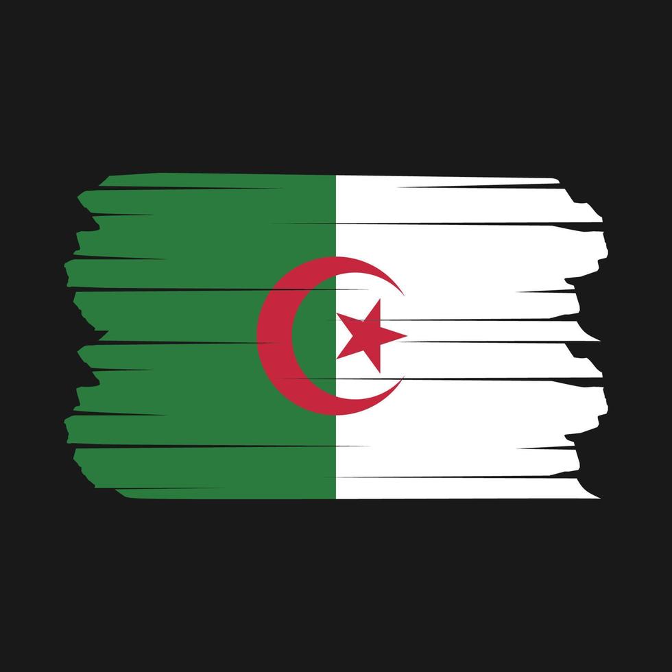 pennello bandiera algeria vettore