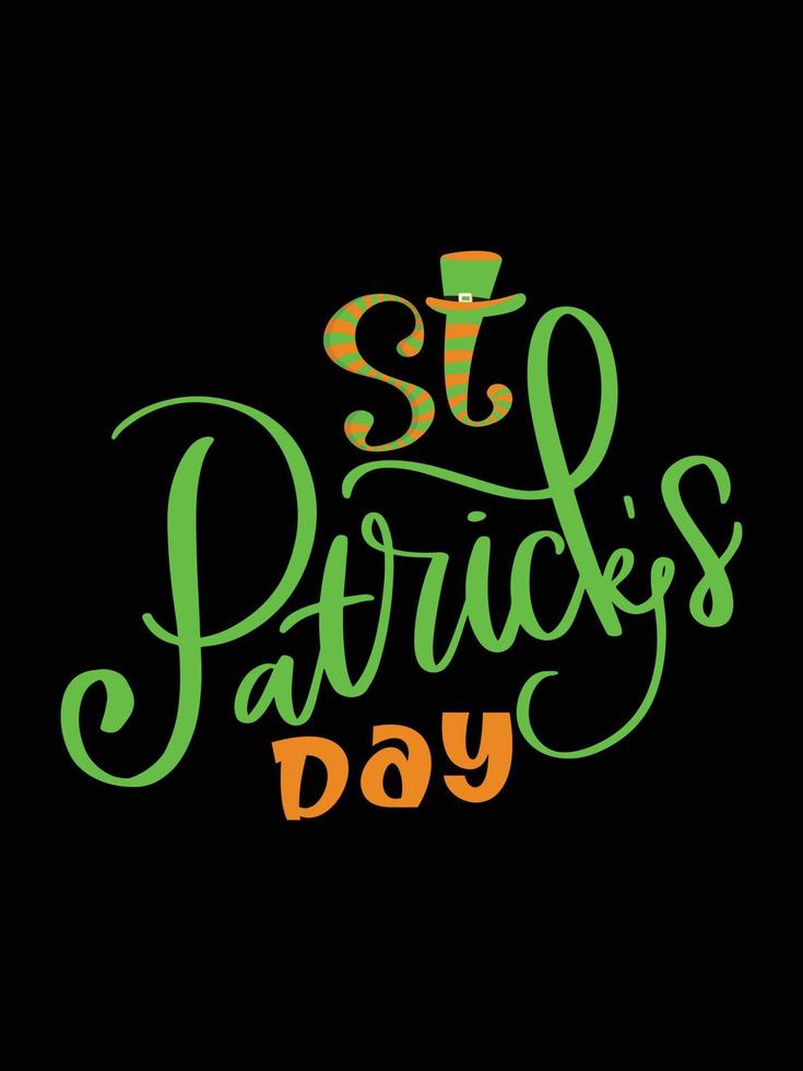 st. Patrick giorno tipografia colorato irlandesi citazione vettore lettering t camicia design