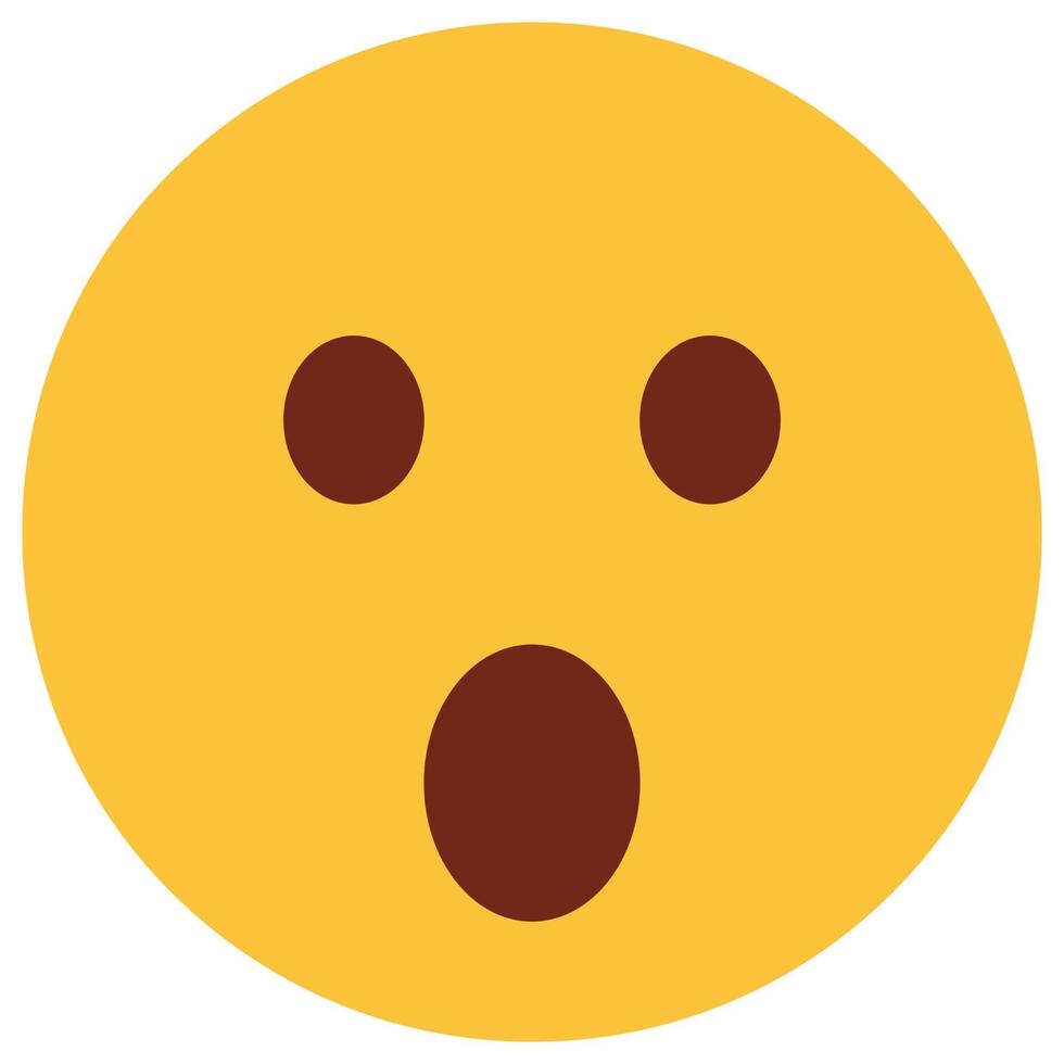 piatto colore icona per emoji viso. vettore