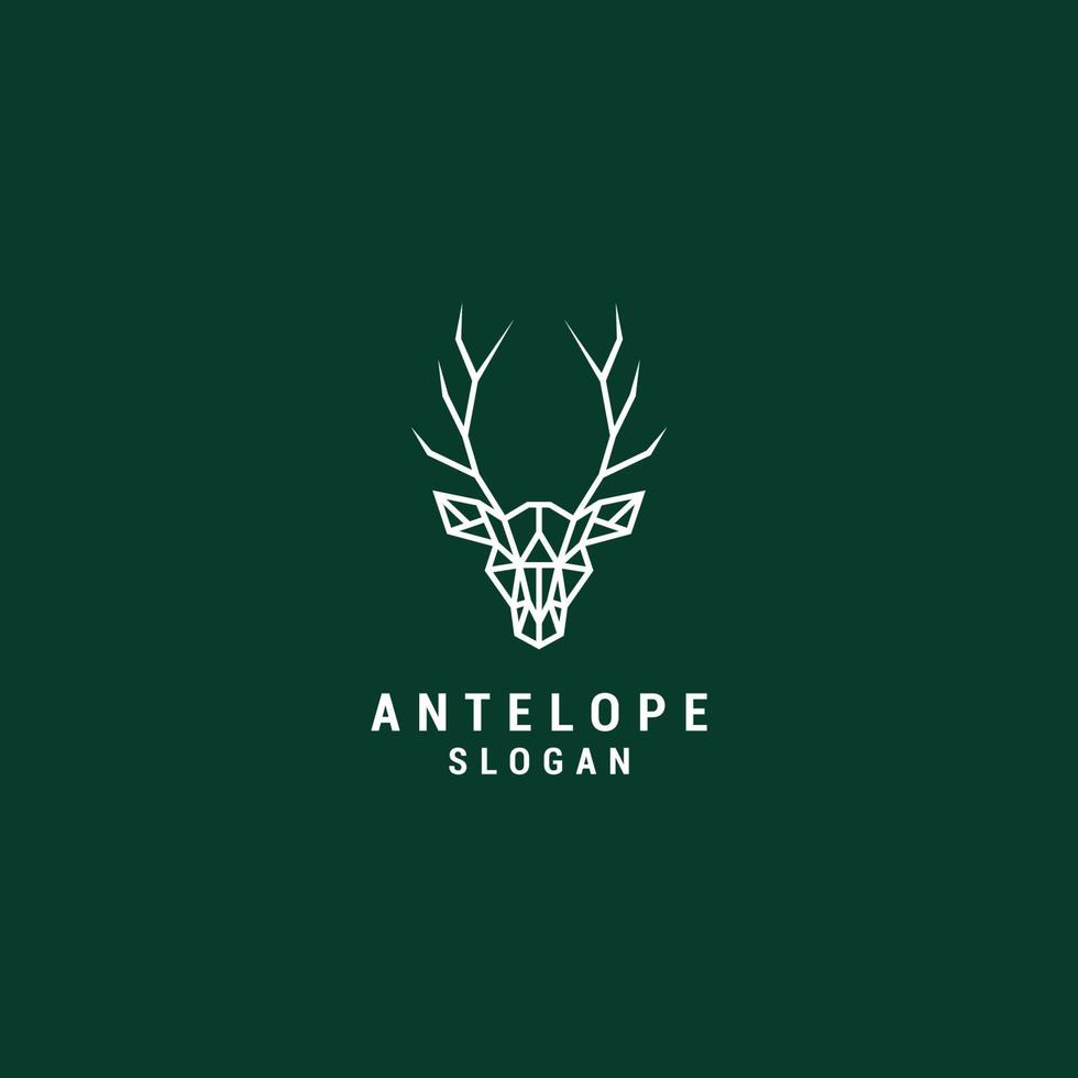 antilope logo design icona vettore