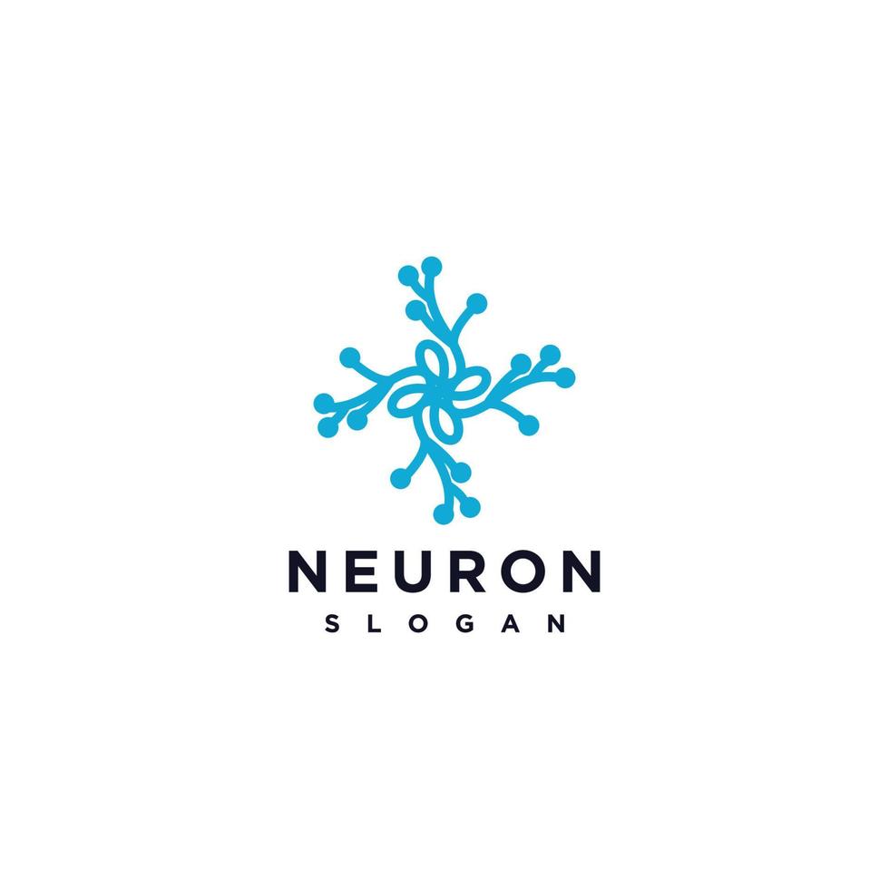 neurone logo design icona modello vettore