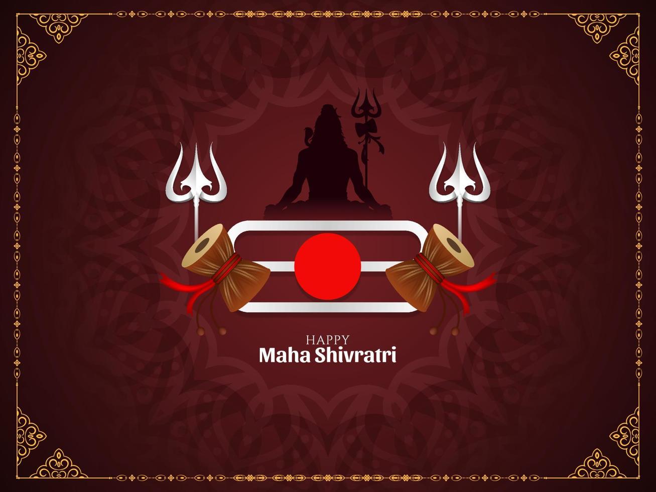 bellissimo maha shivratri indiano culturale Festival sfondo vettore