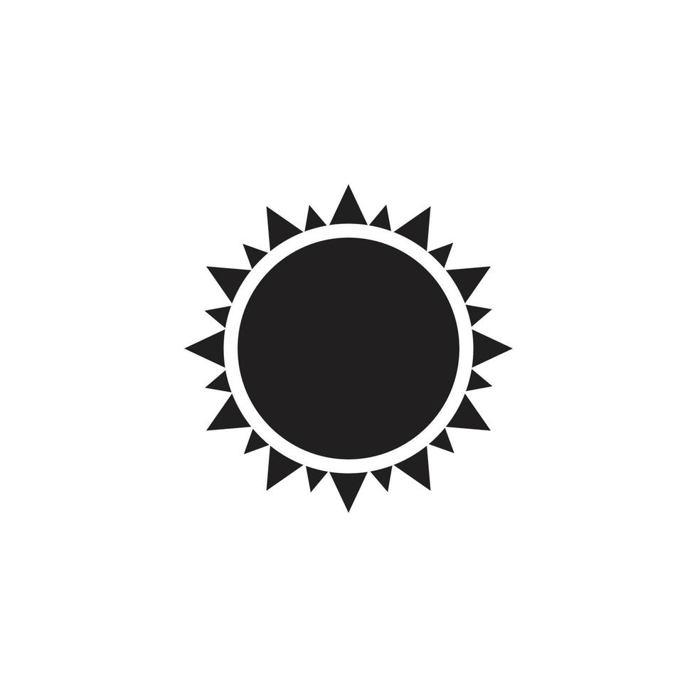 logo di illustrazione del sole vettore