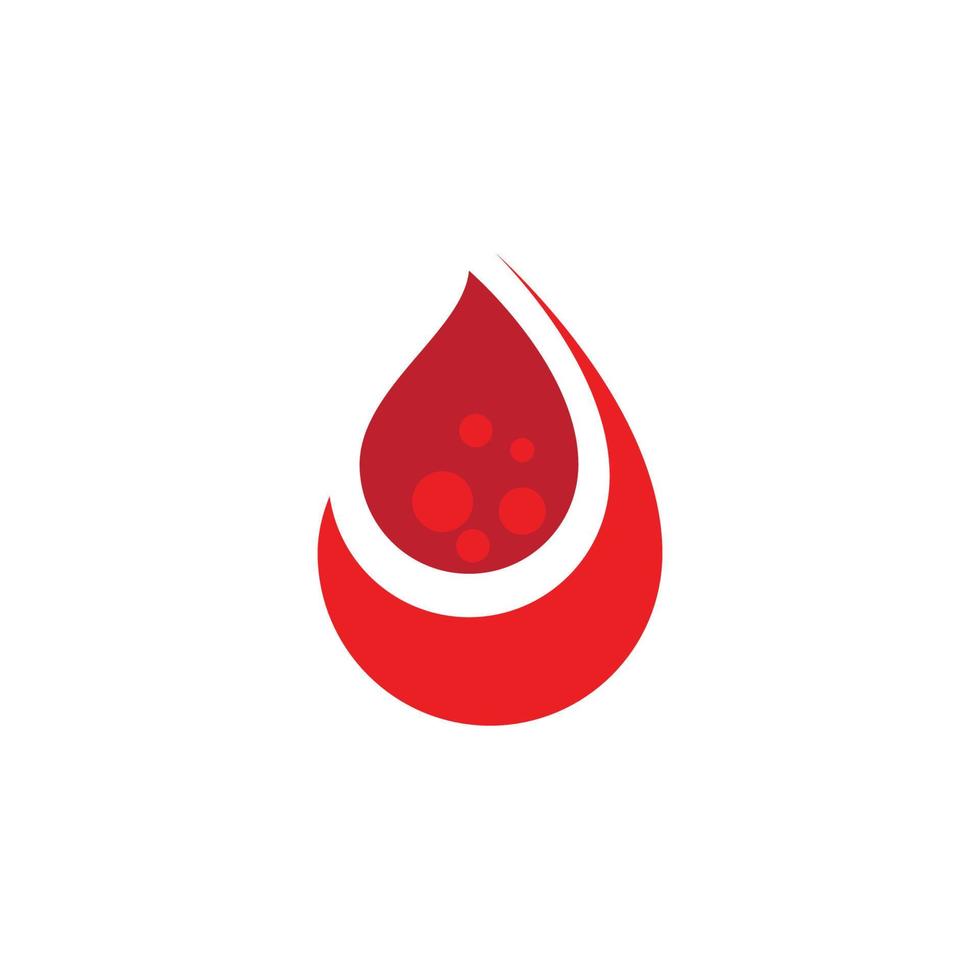 logo dell'illustrazione del sangue vettore