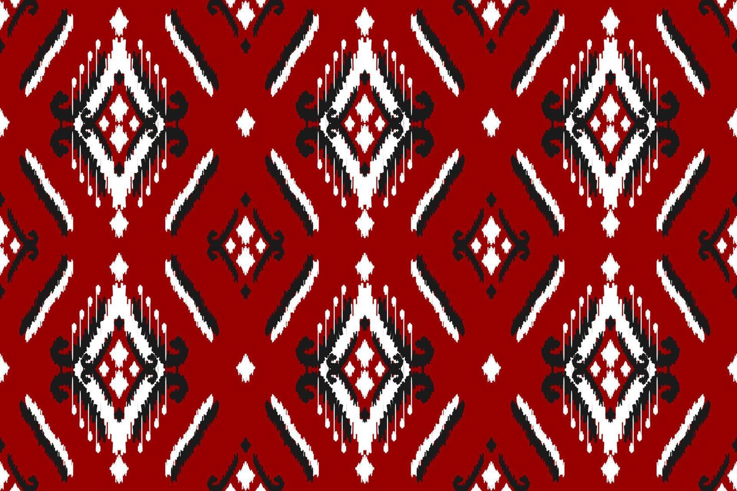 bellissimo etnico tribale modello arte. etnico ikat rosso senza soluzione di continuità modello. americano e messicano stile. vettore