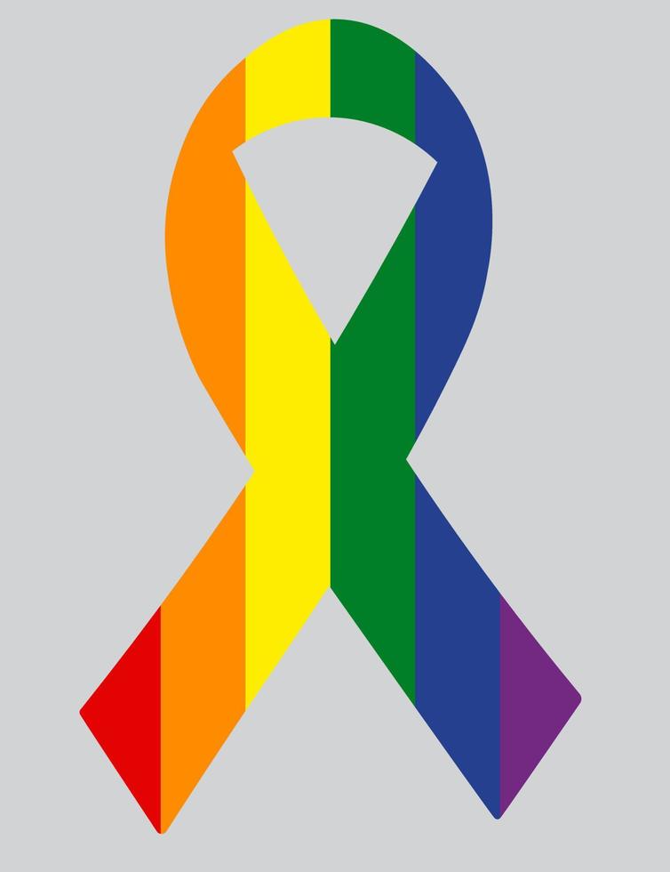 3d illustrazione LGBTQ arcobaleno bandiera vettore