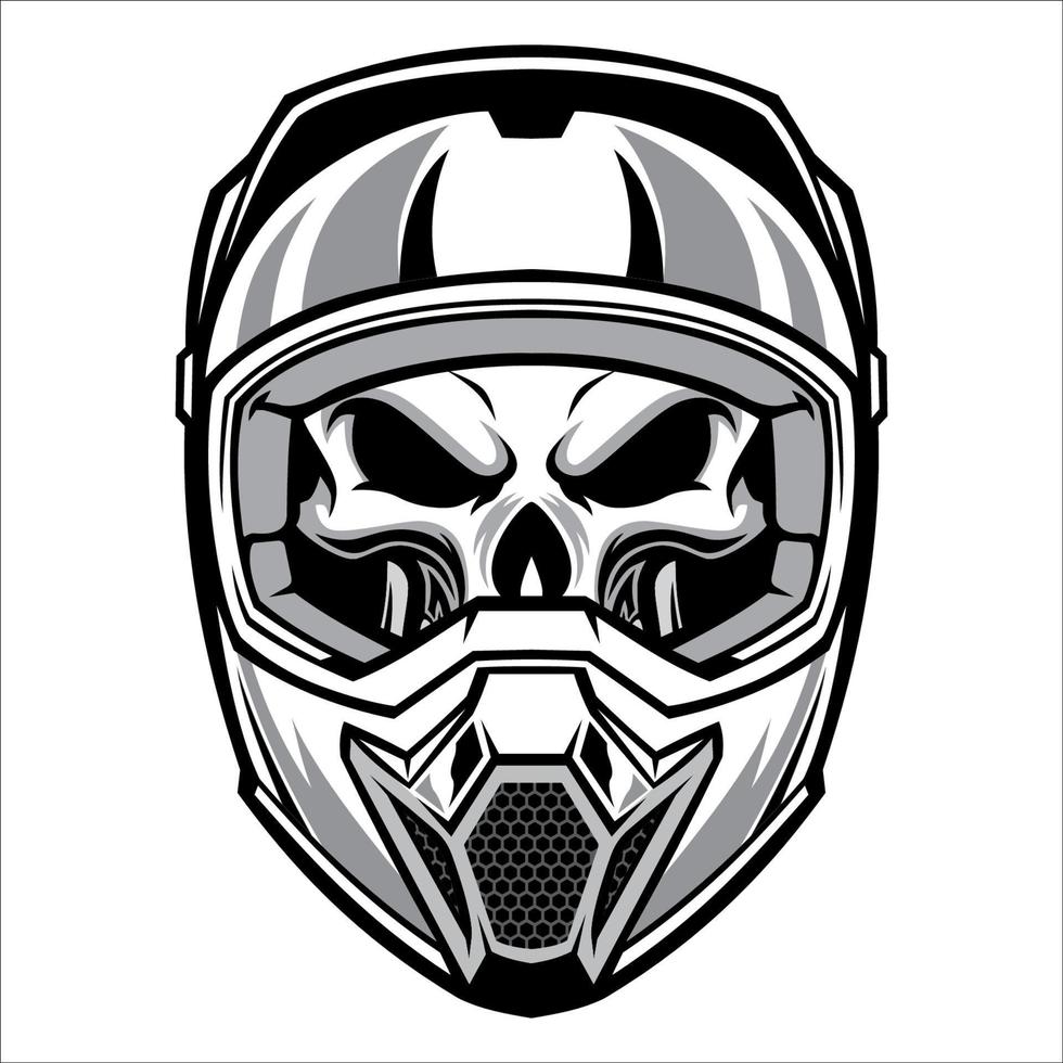 cranio indossare motocross casco vettore