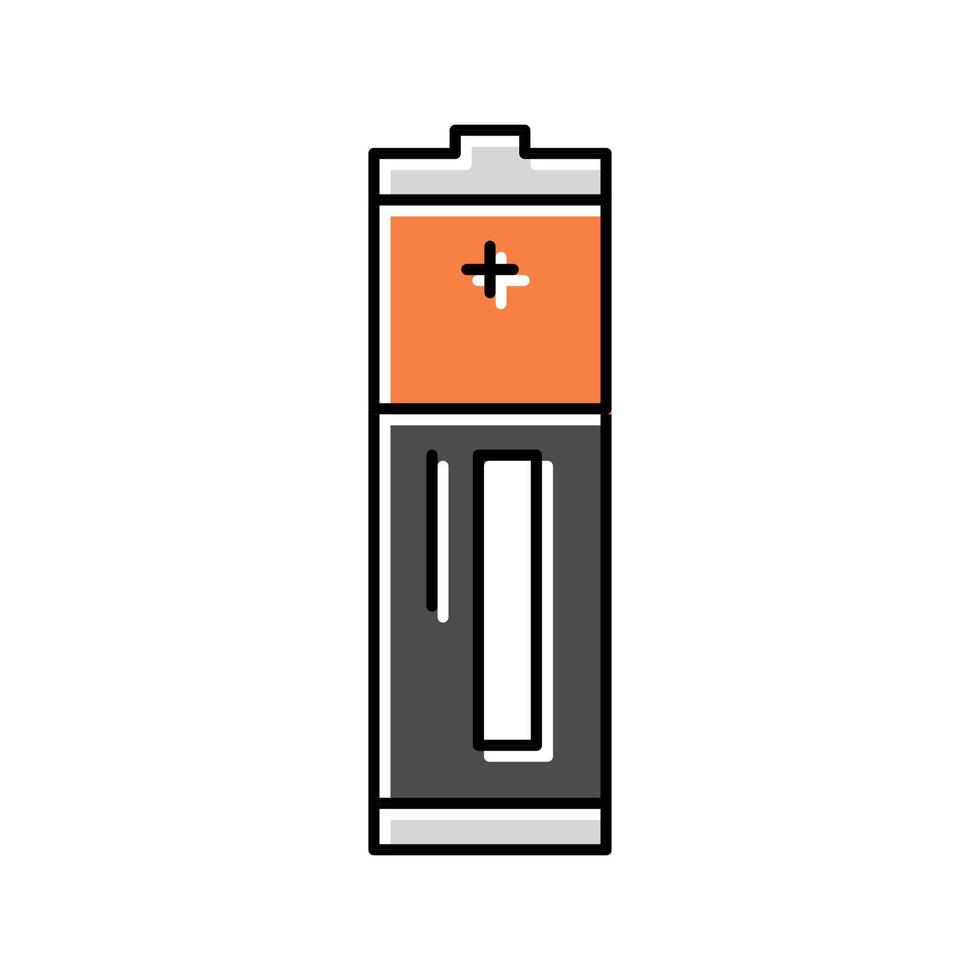 aaa batteria energia energia colore icona vettore illustrazione