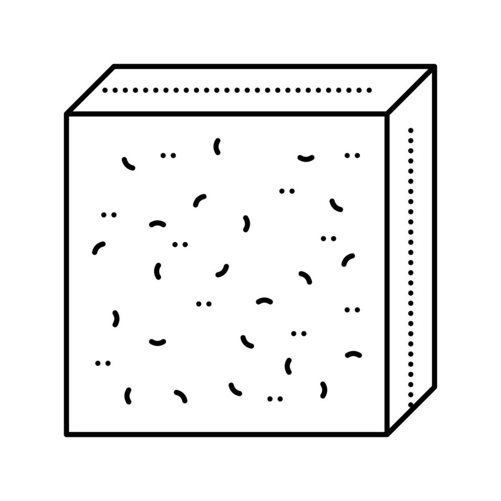 illustrazione vettoriale dell'icona della linea di fibra