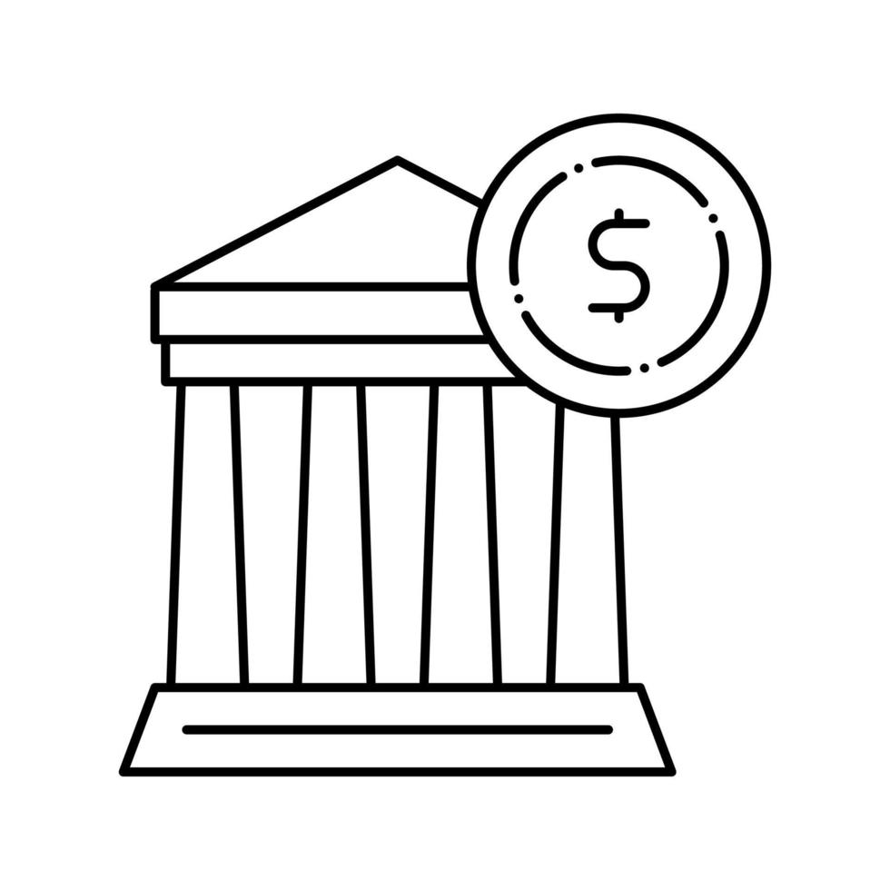 illustrazione vettoriale dell'icona della linea di accordo di acquisto della casa
