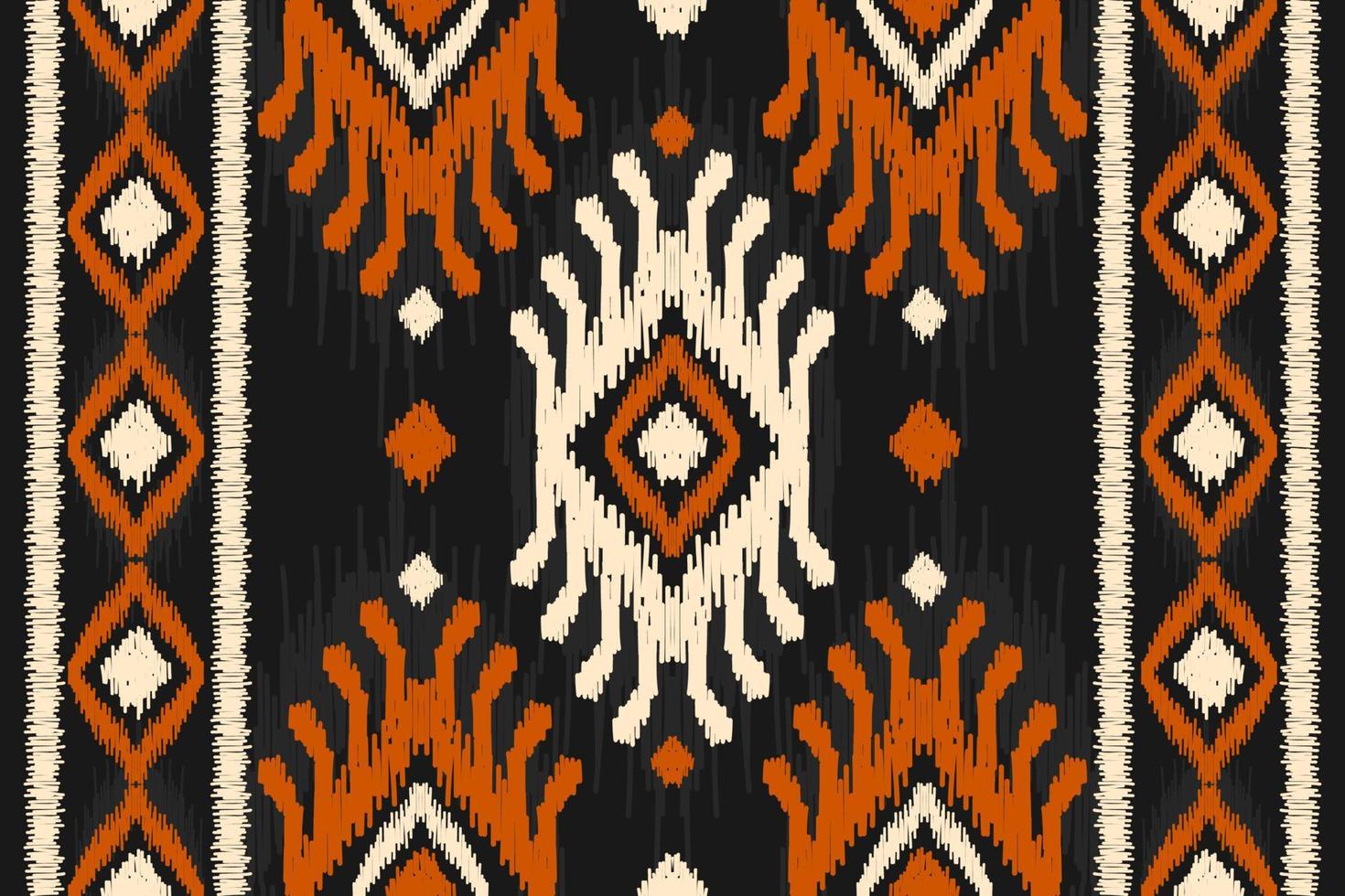 etnico ikat senza soluzione di continuità modello nel tribale. americano, messicano stile. azteco geometrico ornamento Stampa. vettore