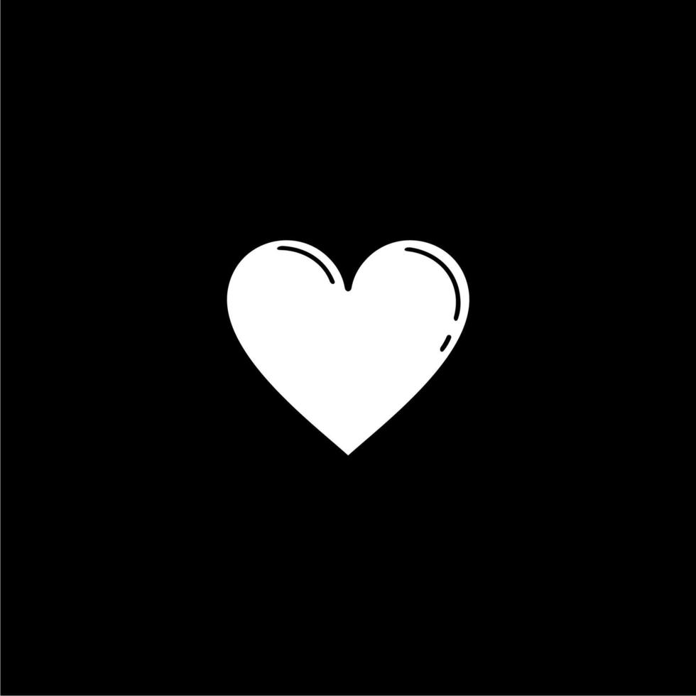 cuore sagomato. amore icona simbolo per pittogramma, arte illustrazione, app, sito web, san valentino giorno, logo o grafico design elemento. vettore illustrazione