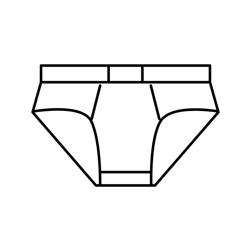 illustrazione vettoriale dell'icona della linea di abbigliamento intimo