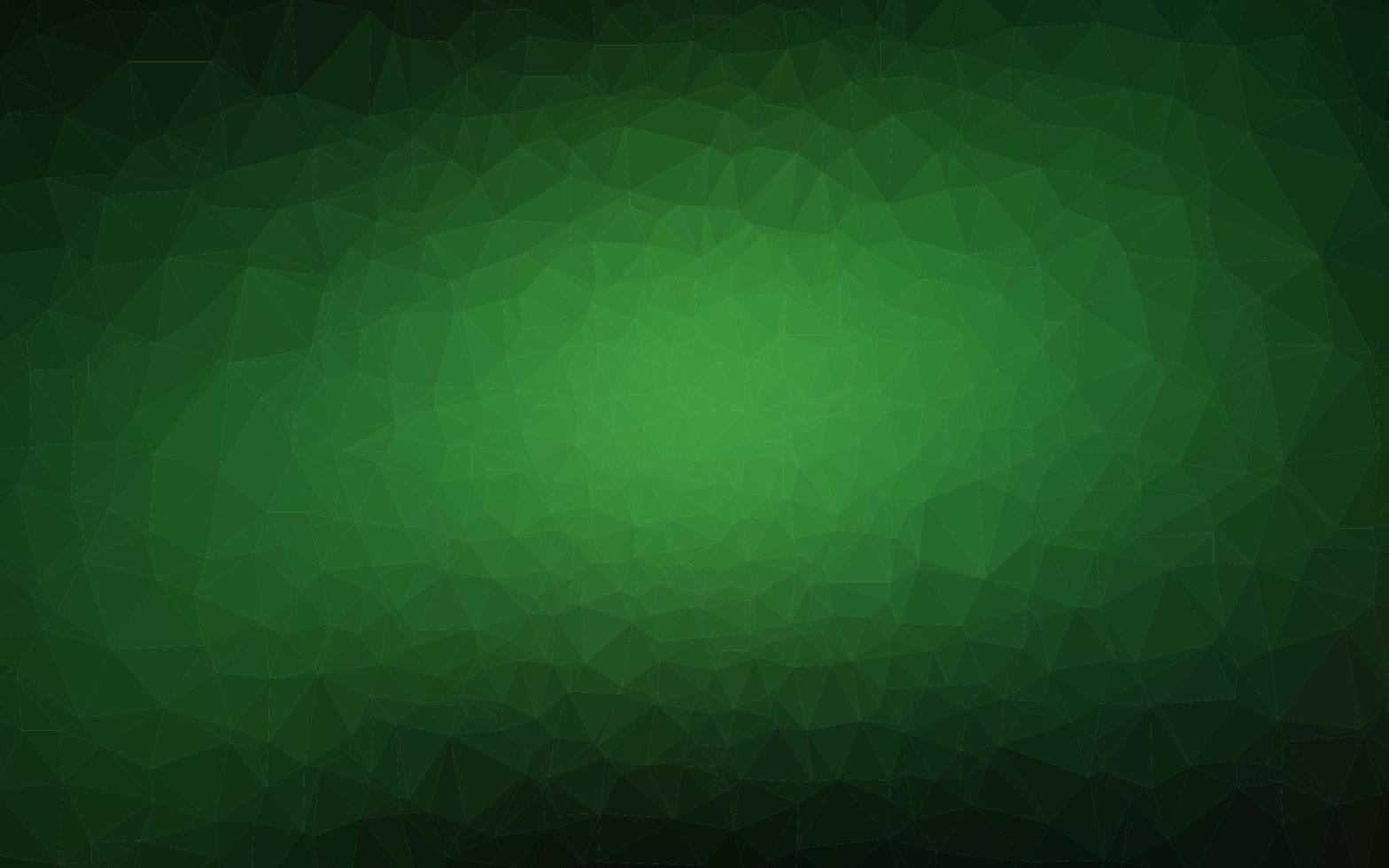 modello di mosaico astratto di vettore verde scuro.