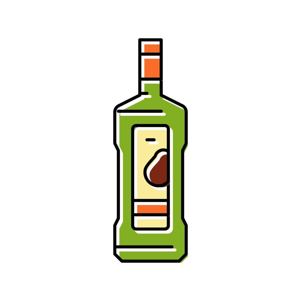 olio avocado colore icona vettore illustrazione