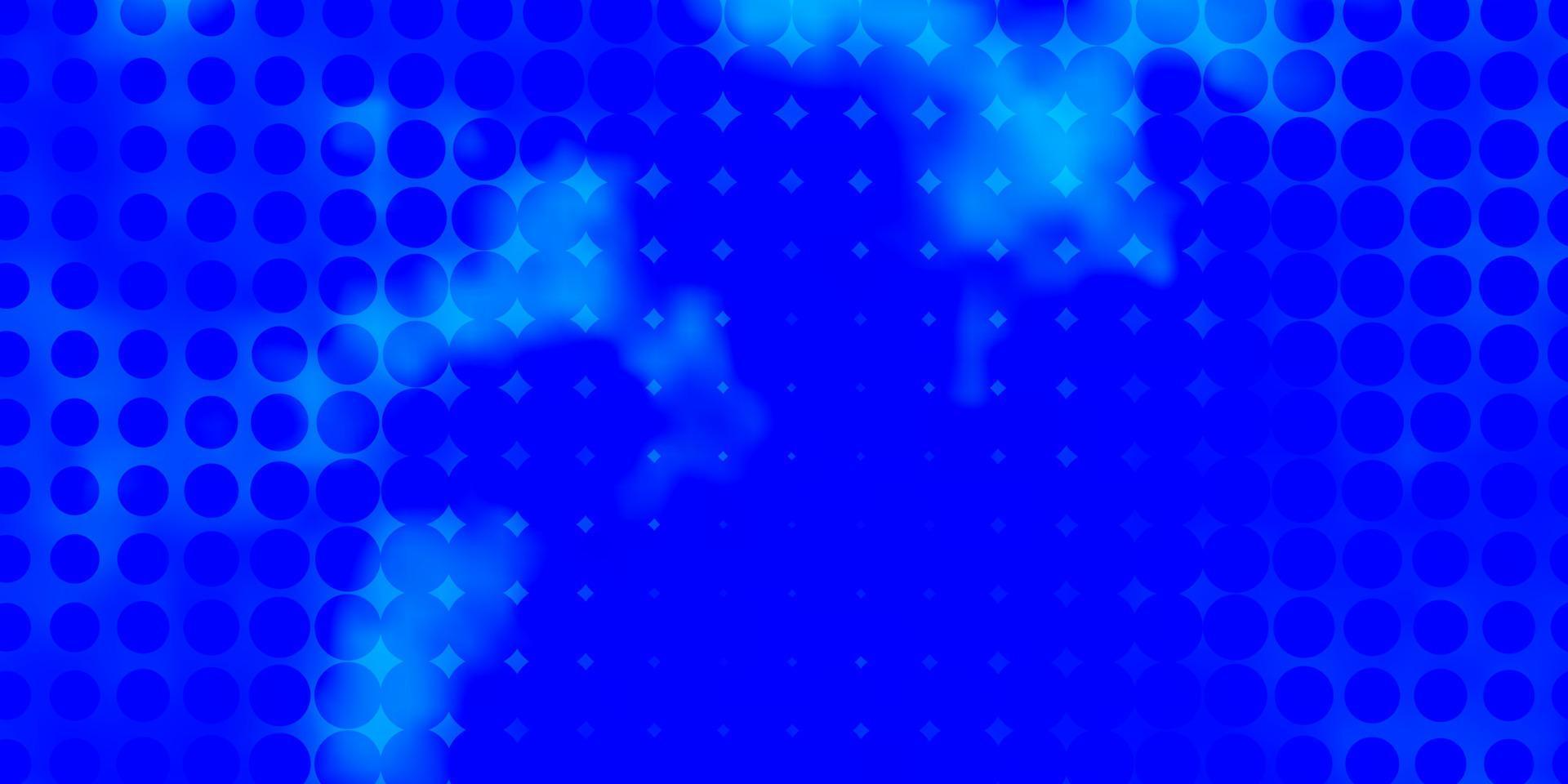layout vettoriale azzurro con forme circolari.