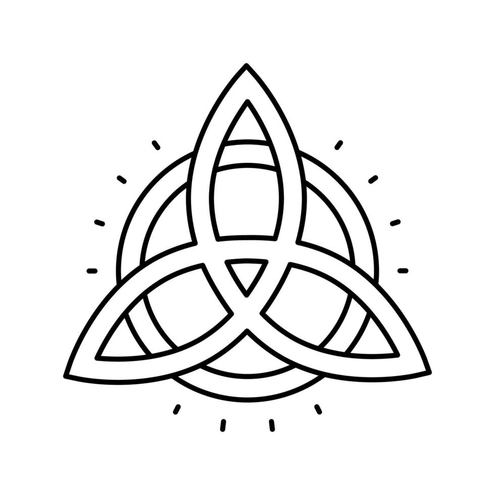 simbolo linea astrologica icona illustrazione vettoriale