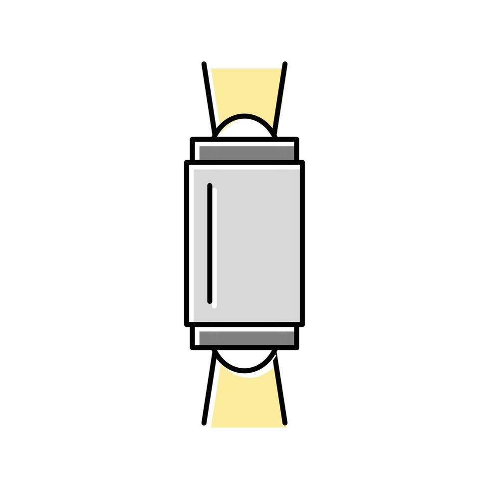 illustrazione vettoriale dell'icona del colore dell'illuminazione dell'apparecchiatura della lampada