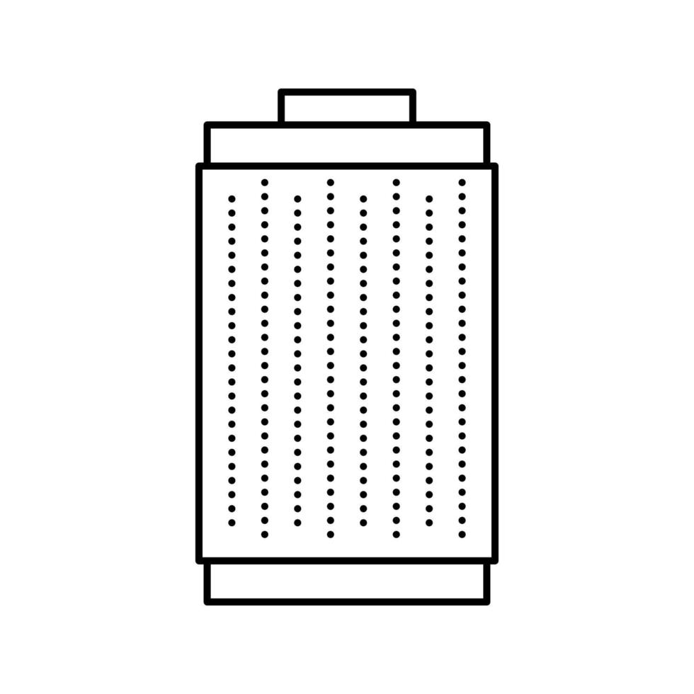 illustrazione vettoriale dell'icona della linea di fumo del filtro