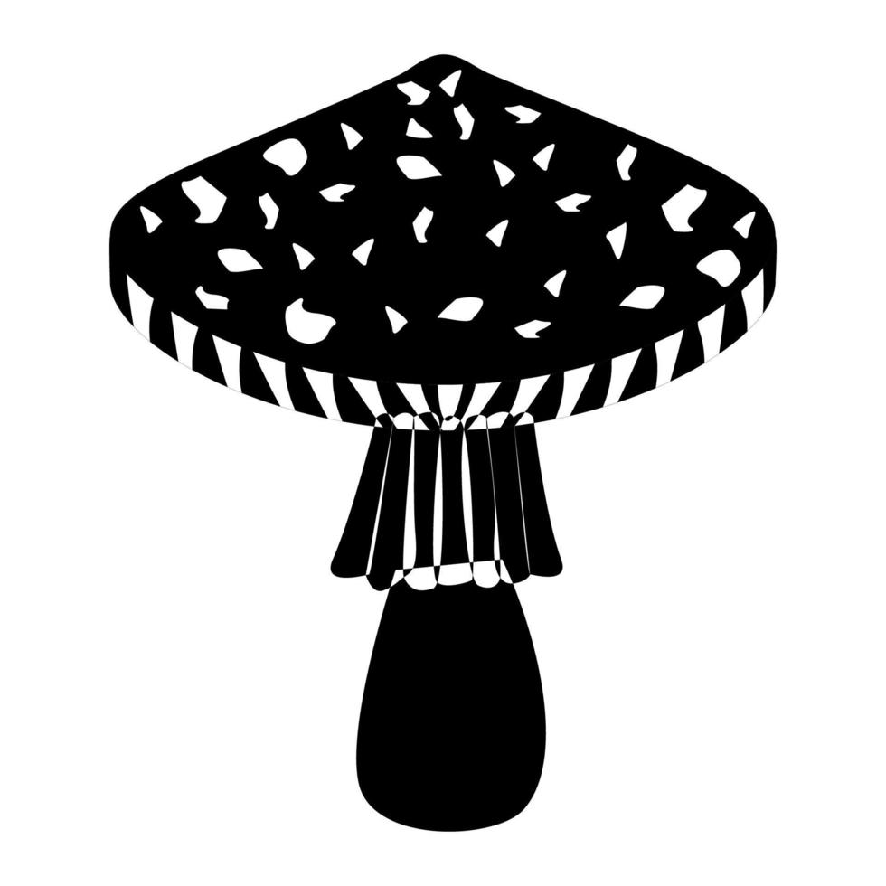 volare agarico fungo nel schema stile. commestibile biologico funghi. tartufo Marrone cap. foresta selvaggio funghi tipi. vettore illustrazione isolato su bianca sfondo.