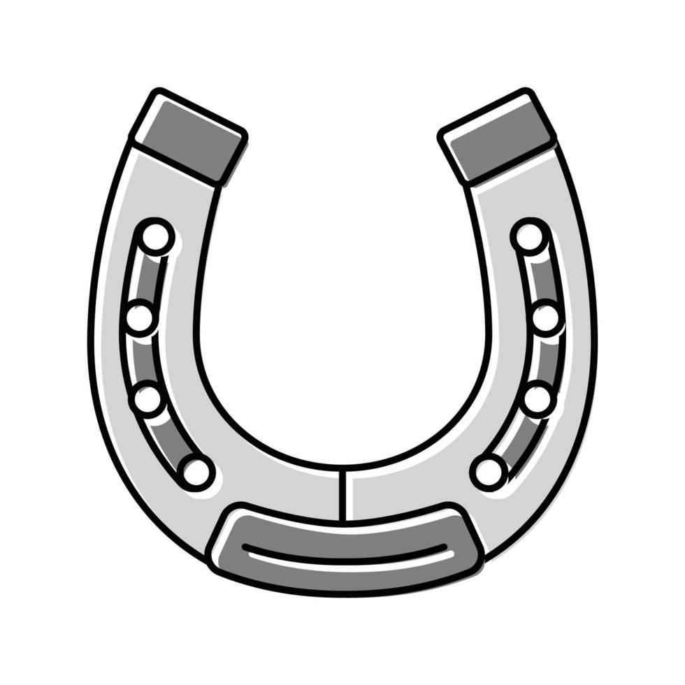 illustrazione vettoriale dell'icona del colore dello strumento a ferro di cavallo