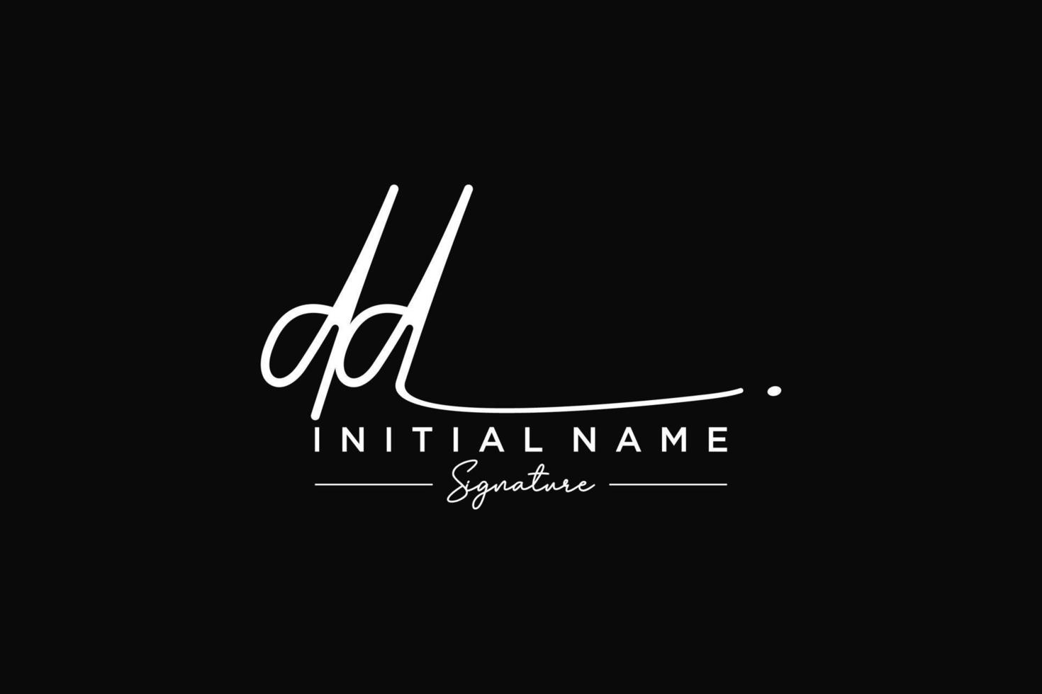 iniziale dd firma logo modello vettore. mano disegnato calligrafia lettering vettore illustrazione.