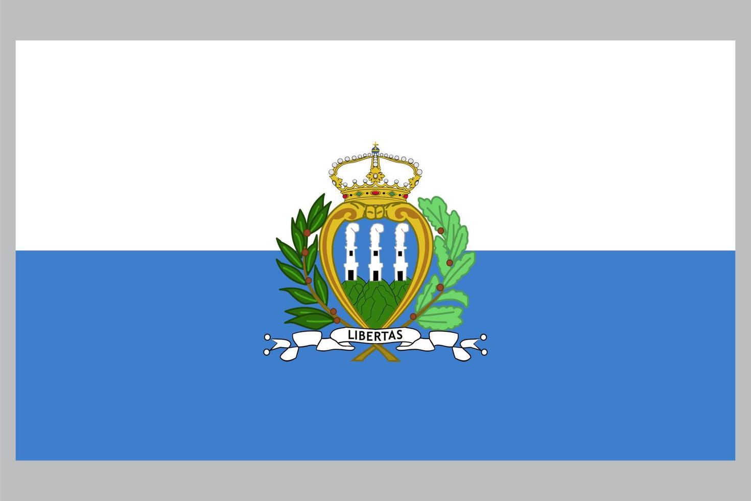 vettore bandiera san marino