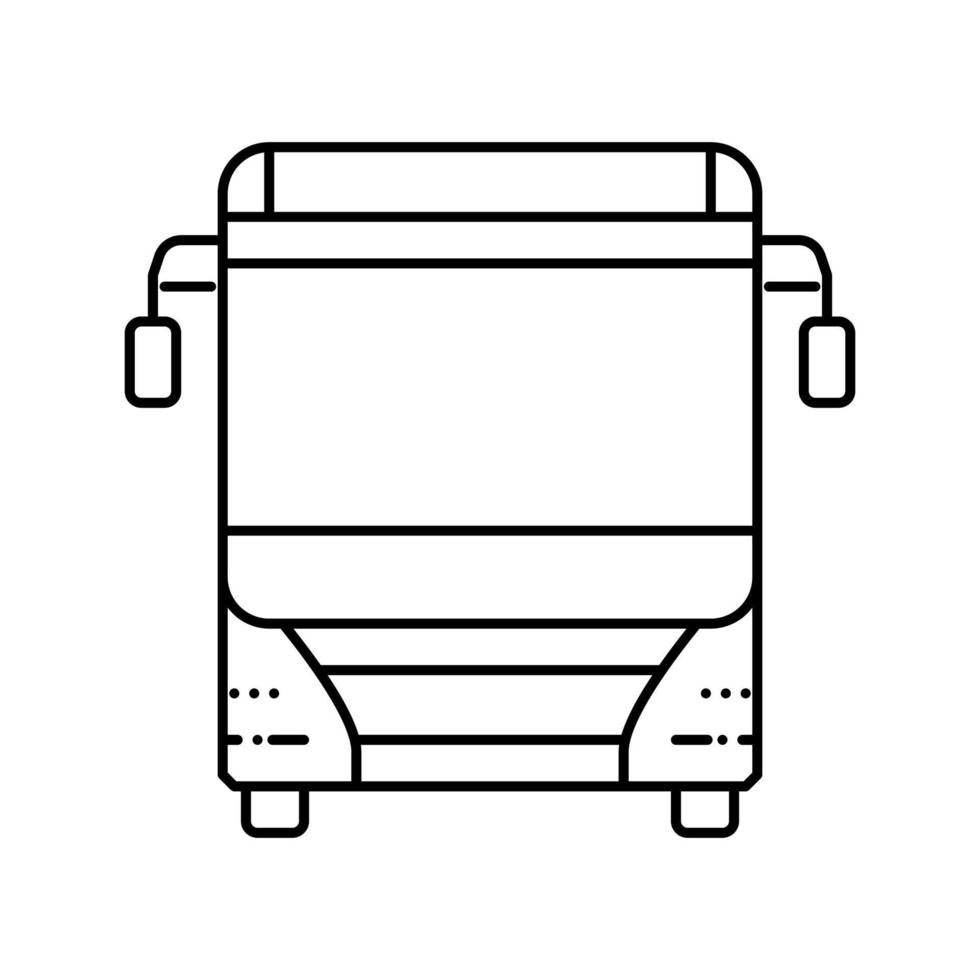 autobus trasporto veicolo linea icona vettore illustrazione