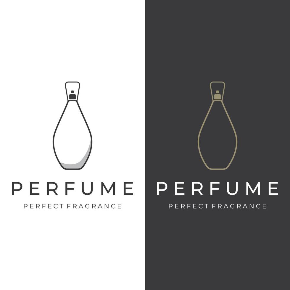 isolato lusso profumo profumo cosmetico creativo logo design può essere Usato per attività commerciale, azienda, cosmetico e profumo negozio. vettore